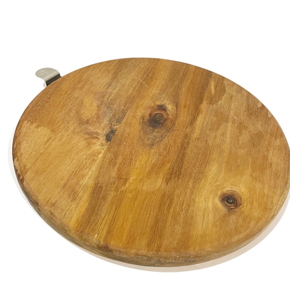 Pampered Chef Acacia Wood LAZY SUSAN Spinning Kitchen Pantry - Picture 1 of 4